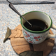 Adding the soy sauce makes from gold dashi pitch black mixture - it’s maybe as dark as the name of the recipe